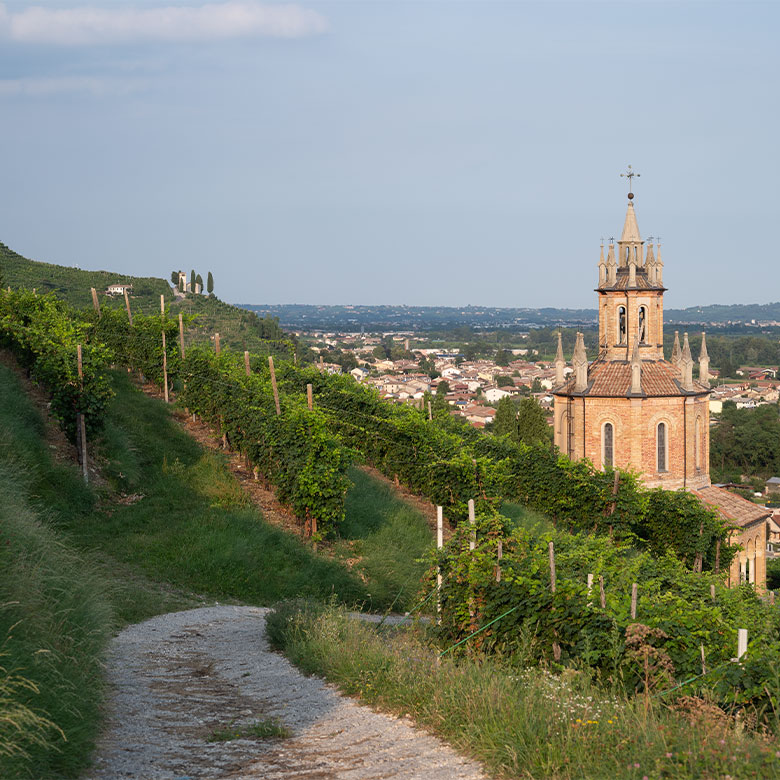 Veduta aerea della Chiesa del Colle di San Martino